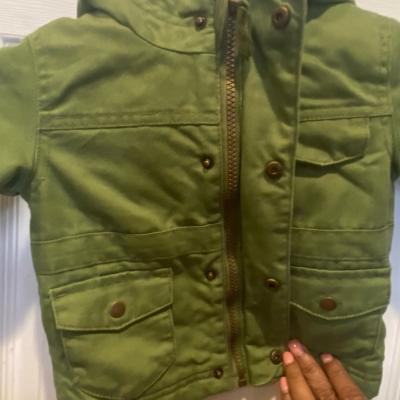Boys’ Cat & Jack Military-Style Jacket - Size 12M - Picture 1 of 3